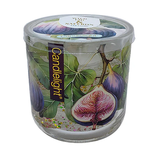 Wild Fig & Saffron LED Glitter Candle - Image 4