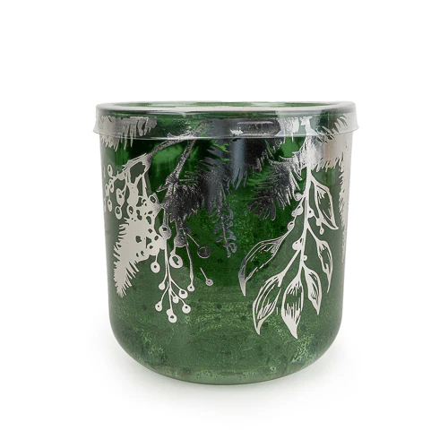 Winter Fir & Mistletoe Candle in a LED Electroplated Jar - Image 6
