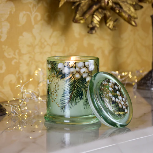 Winter Fir & Mistletoe Large One Wick Candle - Image 3