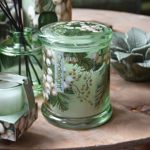 Winter Fir & Mistletoe Large One Wick Candle - Image 5