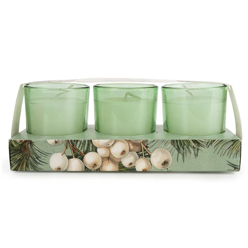 Winter Fir & Mistletoe Trio Candles - Image 3